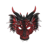 Maxbell Creative Dragon Head Cover Animal Shape Masquerade Face Mask for Festivals