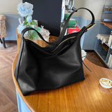 Maxbell Leather Hobo Pouch Pocket Wallet Ladies Casual Women Shoulder Bag Handbag Black