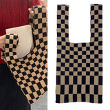 Maxbell Women's Summer Hobo Bags Woven Hand Bag Work Aesthetic Lady Wallet Pouch Black Khaki