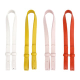 Maxbell PU Leather Bag Straps Universal Detachable for DIY Craft Repair Accessories White