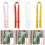 Maxbell PU Leather Bag Straps Universal Detachable for DIY Craft Repair Accessories White