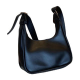 Maxbell Underarm Handbag Clutch Purse with Zipper Closure Work Women Shoulder Bag Black