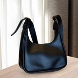 Maxbell Underarm Handbag Clutch Purse with Zipper Closure Work Women Shoulder Bag Black
