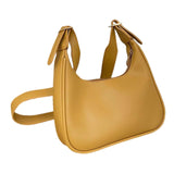 Maxbell Underarm Handbag Clutch Purse with Zipper Closure Work Women Shoulder Bag Brown
