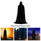 Maxbell Halloween Cosplay Capes Wizard Costume Cloak with Hood for Women Men Party 70cm
