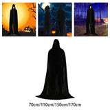 Maxbell Halloween Cosplay Capes Wizard Costume Cloak with Hood for Women Men Party 70cm