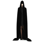 Maxbell Halloween Cosplay Capes Wizard Costume Cloak with Hood for Women Men Party 110cm