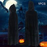 Maxbell Halloween Cosplay Capes Wizard Costume Cloak with Hood for Women Men Party 170cm