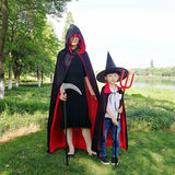 Maxbell Long Halloween Cloak Costume Death Cape Witch Cape Adults Cosplay Unisex Double Sided Collar