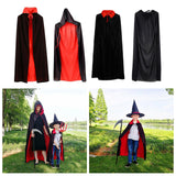 Maxbell Long Halloween Cloak Costume Death Cape Witch Cape Adults Cosplay Unisex Double Sided Collar