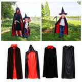 Maxbell Long Halloween Cloak Costume Death Cape Witch Cape Adults Cosplay Unisex Double Sided Collar