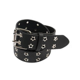 Maxbell Womens Double Grommet Belt Vintage Style Punk Rock Belt for Dancing Dresses