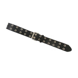 Maxbell Womens Double Grommet Belt Vintage Style Punk Rock Belt for Dancing Dresses