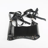 Maxbell Underbust Corset Belt Elastic Punk Adjustable Gothic for Dress Ladies Women