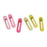 Maxbell 6Pcs Alligator Hair Barrettes Hair Clips Hair Accessories for Girls Women Pink Yellow