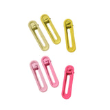 Maxbell 6Pcs Alligator Hair Barrettes Hair Clips Hair Accessories for Girls Women Pink Yellow