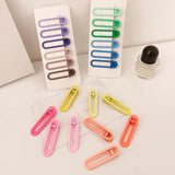 Maxbell 6Pcs Alligator Hair Barrettes Hair Clips Hair Accessories for Girls Women Blue Green
