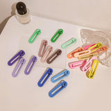 Maxbell 6Pcs Alligator Hair Barrettes Hair Clips Hair Accessories for Girls Women Blue Green