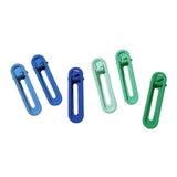 Maxbell 6Pcs Alligator Hair Barrettes Hair Clips Hair Accessories for Girls Women Blue Green