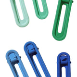 Maxbell 6Pcs Alligator Hair Barrettes Hair Clips Hair Accessories for Girls Women Blue Green