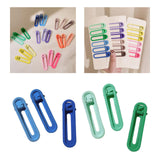 Maxbell 6Pcs Alligator Hair Barrettes Hair Clips Hair Accessories for Girls Women Blue Green