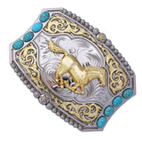 Maxbell Fashion Western Belt Buckle Mens Running Horse Belt Buckle Belt Accessories