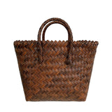 Maxbell Women Straw Handbag Travel Summer Tote Bohemian Hand Woven Bag for Beach without Pendant