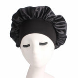 Maxbell Elastic Chemotherapy Cap Cancer Quick Dry Headwear Sweat Wicking Headcloth black