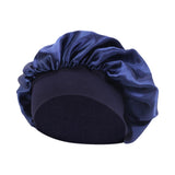 Maxbell Elastic Chemotherapy Cap Cancer Quick Dry Headwear Sweat Wicking Headcloth navy blue