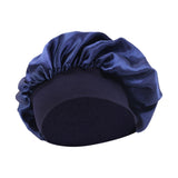 Maxbell Elastic Chemotherapy Cap Cancer Quick Dry Headwear Sweat Wicking Headcloth navy blue