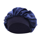 Maxbell Elastic Chemotherapy Cap Cancer Quick Dry Headwear Sweat Wicking Headcloth navy blue