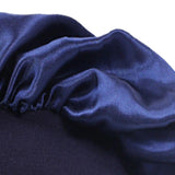 Maxbell Elastic Chemotherapy Cap Cancer Quick Dry Headwear Sweat Wicking Headcloth navy blue
