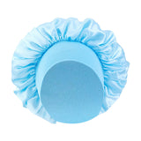Maxbell Elastic Chemotherapy Cap Cancer Quick Dry Headwear Sweat Wicking Headcloth light blue