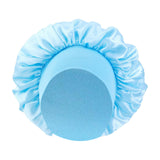 Maxbell Elastic Chemotherapy Cap Cancer Quick Dry Headwear Sweat Wicking Headcloth light blue