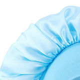 Maxbell Elastic Chemotherapy Cap Cancer Quick Dry Headwear Sweat Wicking Headcloth light blue