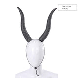 Maxbell Steampunk Goat Horn Hair Band Hair Accessory for Christmas Fancy Dress Prop