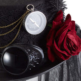 Maxbell Lace Veil Steampunk Top Hat Gothic Vintage Head Gear Unisex Cosplay Costume