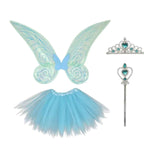 Maxbell Butterfly Elf Costume wand for Halloween Party Favor Girl Performance Blue