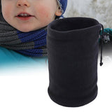Maxbell Thickened Neck Warmer Veil Neckerchief Scarf for Kids Boys Girls Running Black