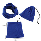Maxbell Thickened Neck Warmer Veil Neckerchief Scarf for Kids Boys Girls Running Blue