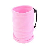 Maxbell Thickened Neck Warmer Veil Neckerchief Scarf for Kids Boys Girls Running Pink