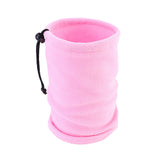 Maxbell Thickened Neck Warmer Veil Neckerchief Scarf for Kids Boys Girls Running Pink