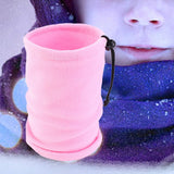 Maxbell Thickened Neck Warmer Veil Neckerchief Scarf for Kids Boys Girls Running Pink
