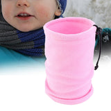 Maxbell Thickened Neck Warmer Veil Neckerchief Scarf for Kids Boys Girls Running Pink