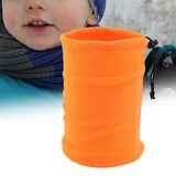 Maxbell Thickened Neck Warmer Veil Neckerchief Scarf for Kids Boys Girls Running Orange