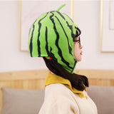 Maxbell Watermelon Hat Fruit Headwear Headgear Head Cover Durable for Christmas