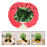 Maxbell Watermelon Hat Fruit Headwear Headgear Head Cover Durable for Christmas