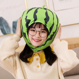 Maxbell Watermelon Hat Fruit Headwear Headgear Head Cover Durable for Christmas