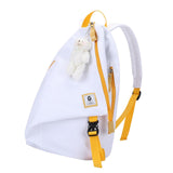 Maxbell Travel Backpack Nylon Casual Water Resistant for Women Camping Shopping White
