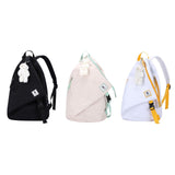 Maxbell Travel Backpack Nylon Casual Water Resistant for Women Camping Shopping White